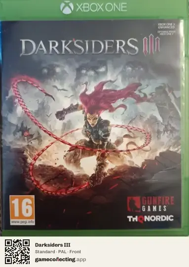 Darksiders III Xbox One, PAL box front