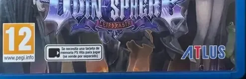 Odin Sphere Leifthrasir, the PEGI square on its front