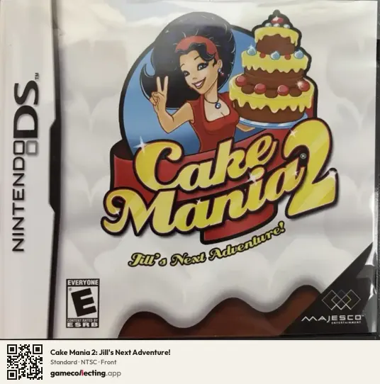 Cake Mania 2: Jill's Next Adventure! Nintendo DS, NTSC box front