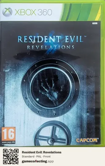 Resident Evil: Revelations Xbox 360, PAL box front