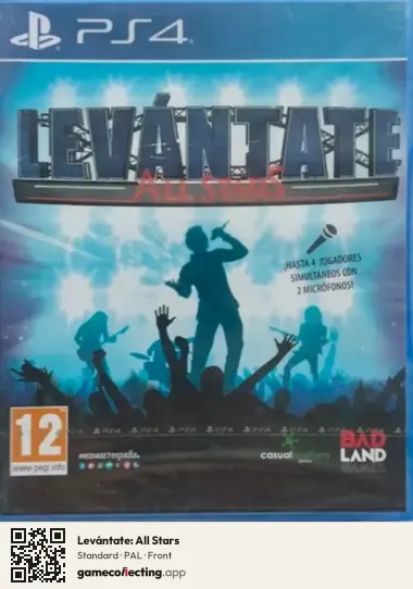 Levántate: All Stars PlayStation 4, PAL box front