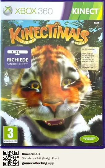 Kinectimals Xbox 360, Italy box front
