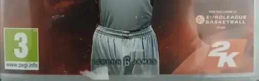 NBA 2K14, the PEGI square on its front