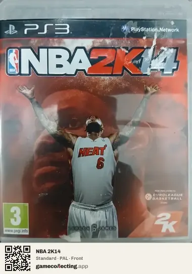 NBA 2K14 PlayStation 3, PAL box front