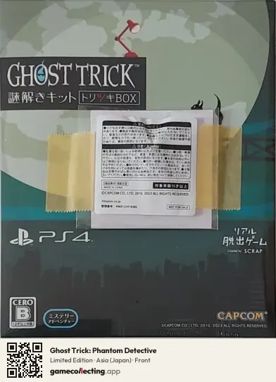 Ghost Trick: Phantom Detective PlayStation 4, Asia box front