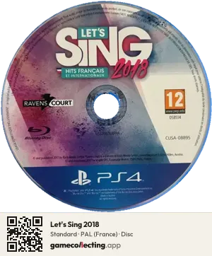 Let's Sing 2018 PlayStation 4, PAL disc