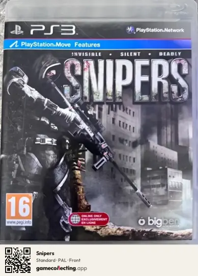 Snipers PlayStation 3, PAL box front
