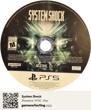 System Shock PlayStation 5, NTSC disc