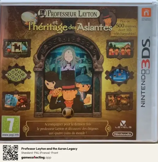 Professor Layton and the Azran Legacy Nintendo 3DS, France box front