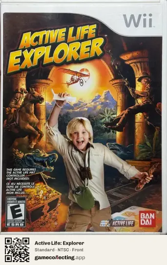 Active Life: Explorer Nintendo Wii, NTSC box front