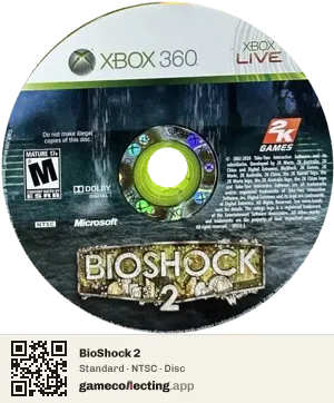 BioShock 2 Xbox 360, NTSC disc