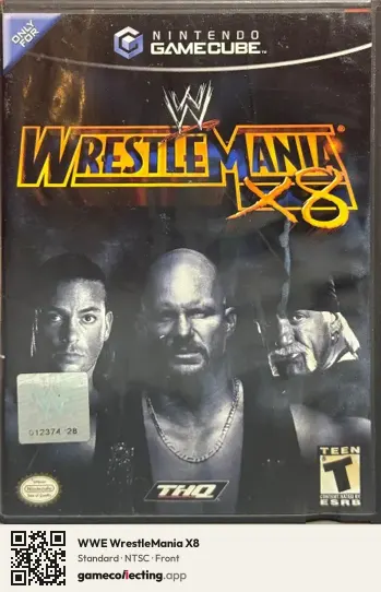 WWE WrestleMania X8 Nintendo GameCube, NTSC box front