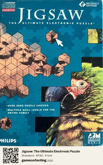 Jigsaw: The Ultimate Electronic Puzzle Philips CD-i, NTSC box front