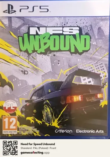 Need for Speed Unbound PlayStation 5, Poland box front