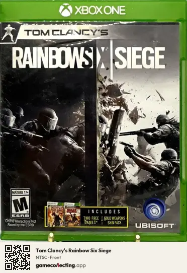 Tom Clancy's Rainbow Six Siege Xbox One, NTSC box front