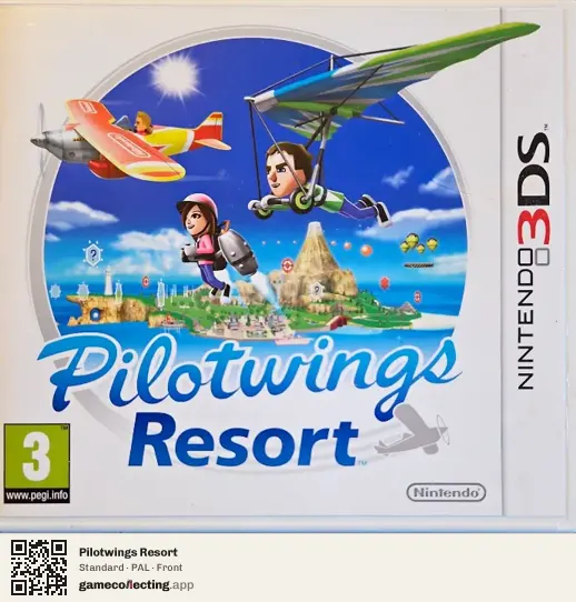 Pilotwings Resort Nintendo 3DS, PAL box front
