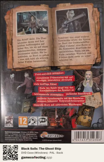 Black Sails: The Ghost Ship Computer, PAL box back
