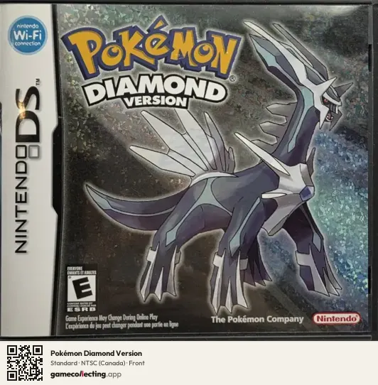 Pokémon Diamond Version Nintendo DS, Canada box front