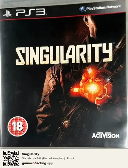 Singularity PlayStation 3, United Kingdom box front