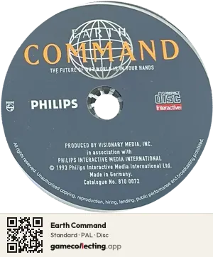 Earth Command Philips CD-i, PAL disc
