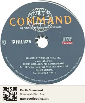 Earth Command Philips CD-i, PAL disc