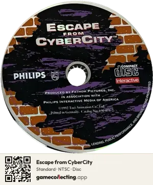 Escape from CyberCity Philips CD-i, NTSC disc
