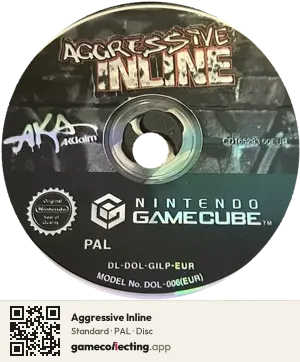 Aggressive Inline Nintendo GameCube, PAL disc