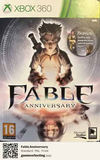 Fable Anniversary Xbox 360, PAL box front