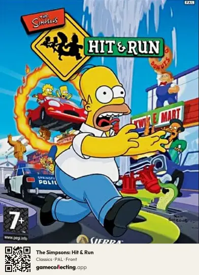 The Simpsons: Hit & Run Xbox, PAL box front
