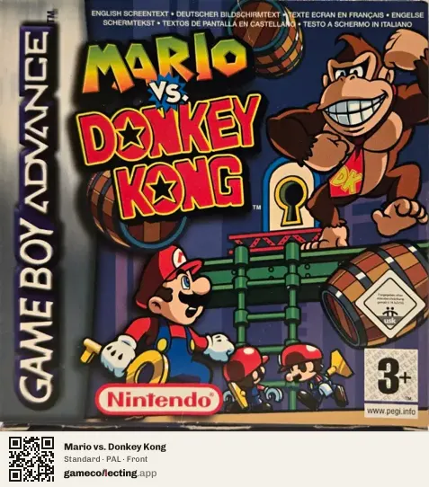 Mario vs. Donkey Kong Game Boy Advance, PAL box front