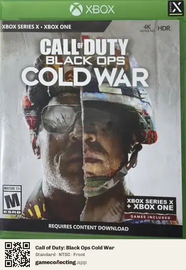 Call of Duty: Black Ops Cold War Xbox Series X, NTSC box front