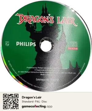 Dragon's Lair Philips CD-i, PAL disc