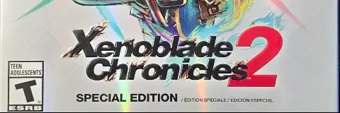 Xenoblade Chronicles 2, the ESRB box on its front