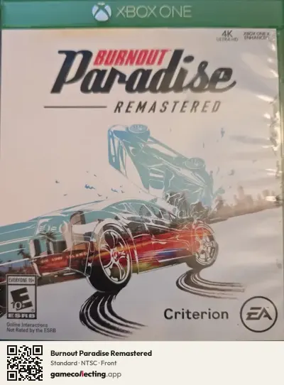 Burnout Paradise Remastered Xbox One, NTSC box front