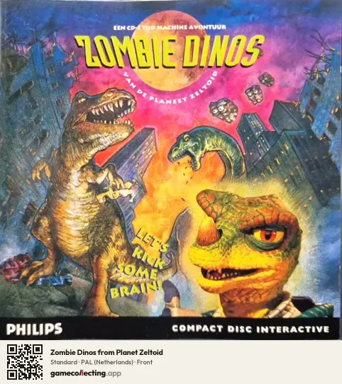 Zombie Dinos from Planet Zeltoid Philips CD-i, Netherlands box front