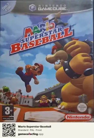 Mario Superstar Baseball Nintendo GameCube, PAL box front