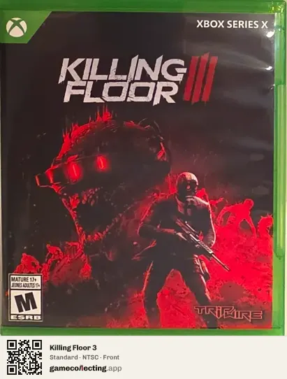 Killing Floor 3 Xbox Series X, NTSC box front
