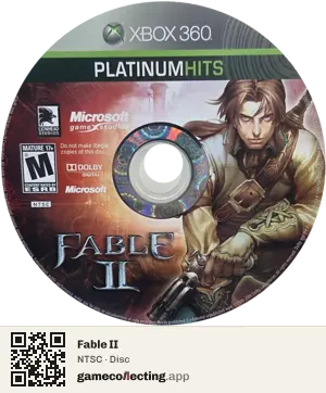Fable II Xbox 360, NTSC disc