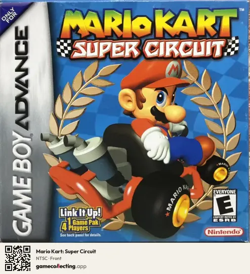 Mario Kart: Super Circuit Game Boy Advance, NTSC box front