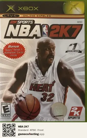 NBA 2K7 Xbox, NTSC box front