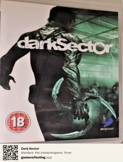 Dark Sector PlayStation 3, United Kingdom box front