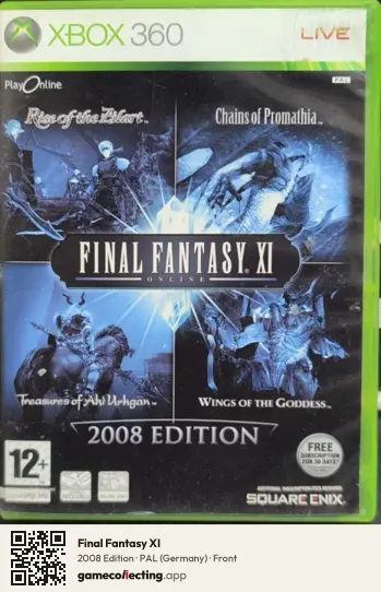 Final Fantasy XI Xbox 360, Germany box front