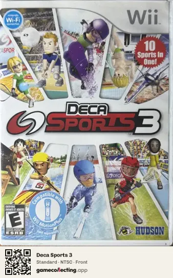 Deca Sports 3 Nintendo Wii, NTSC box front