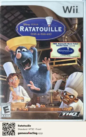 Ratatouille Nintendo Wii, NTSC box front