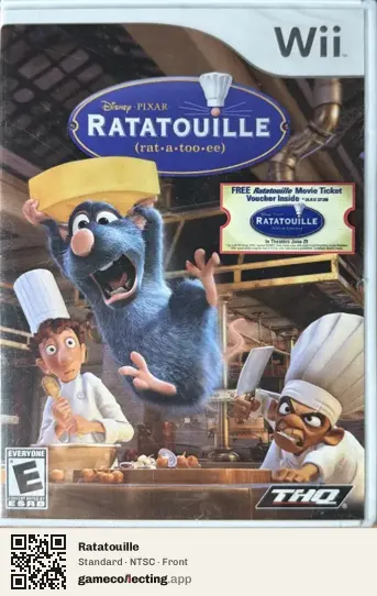 Ratatouille Nintendo Wii, NTSC box front