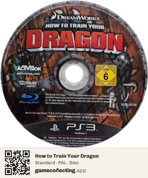 How to Train Your Dragon PlayStation 3, PAL disc