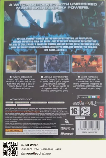 Bullet Witch Xbox 360, Germany box back