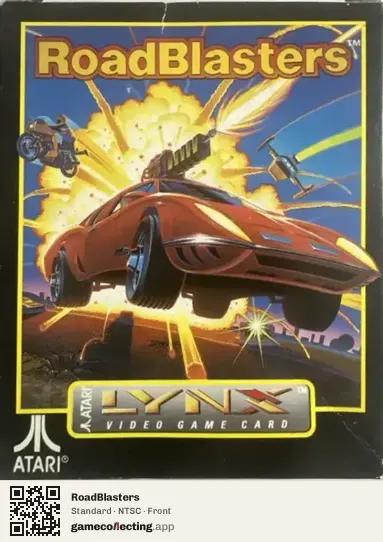 RoadBlasters Atari Lynx, NTSC box front