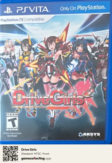 Drive Girls PlayStation Vita, NTSC box front