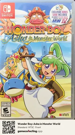 Wonder Boy: Asha in Monster World Nintendo Switch, NTSC box front